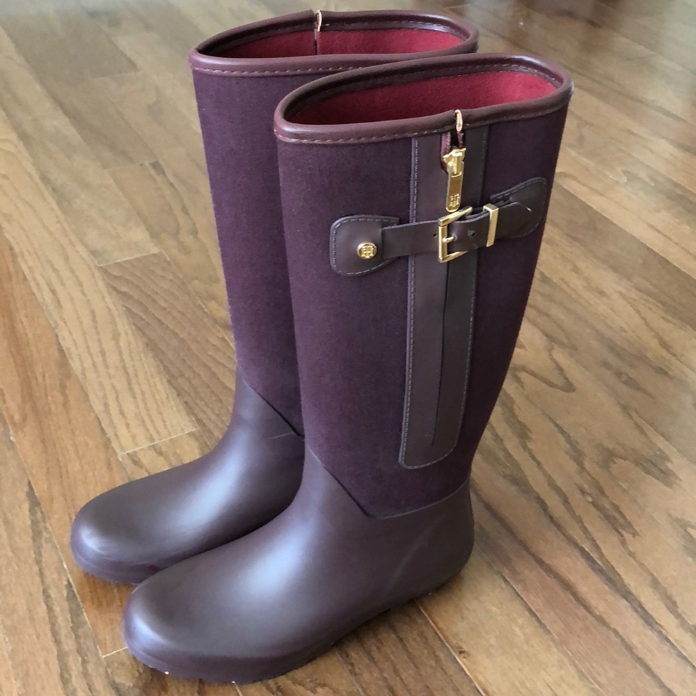 Burgundy Rainboots